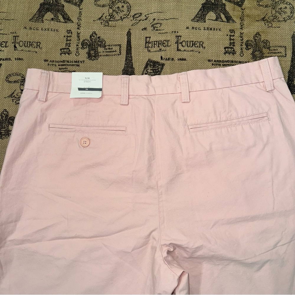 Old Navy NWT! Men's Slim Etroit Pink Core Slim Blush Hue Short Size 36 - Picture 11 of 13